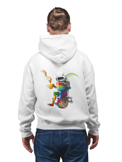 LGBTQWorldwide - ,,LUSTIGER ROBOTER" ai, DTG, Eco-friendly, Hoodies, Men's Clothing, Recycled, Unisex, Vegan, Women's Clothing lgbtq Bekleidung Accessoires unisex Zubehör