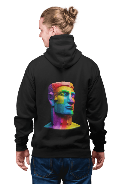 LGBTQWorldwide - ,,MOAI" ai, DTG, Eco-friendly, Hoodies, Men's Clothing, Recycled, Unisex, Vegan, Women's Clothing lgbtq Bekleidung Accessoires unisex Zubehör