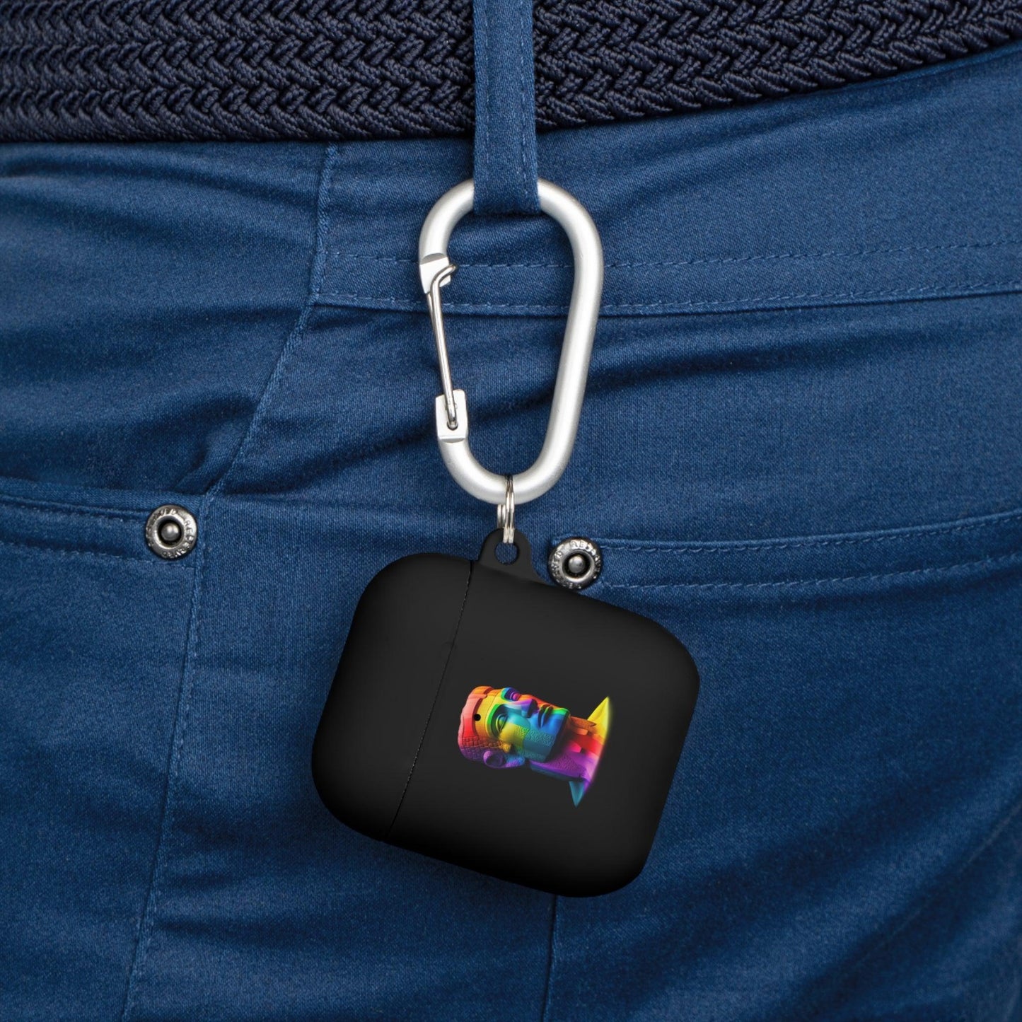 LGBTQWorldwide - ,,MOAI" AirPods und AirPods Pro Hülle Accessories, AirPods, AirPods Pro, Back-to-School, Case, Flexible, tech, Tech Accessories, TPU lgbtq Bekleidung Accessoires unisex Zubehör