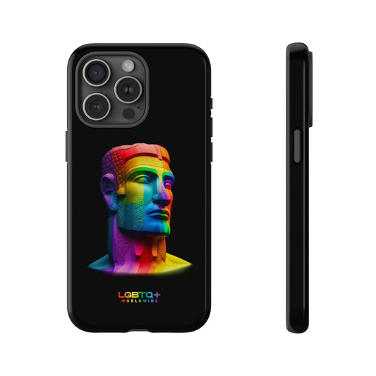 LGBTQWorldwide - ,,MOAI" Doppelgehäuse Handyhülle Accessories, Glossy, iPhone Cases, Matte, Phone accessory, Phone Cases, Samsung Cases, tough, Valentine's Day Picks lgbtq Bekleidung Accessoires unisex Zubehör