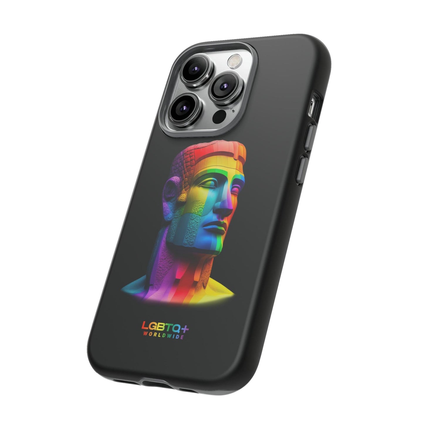 LGBTQWorldwide - ,,MOAI" Doppelgehäuse Handyhülle Accessories, Glossy, iPhone Cases, Matte, Phone accessory, Phone Cases, Samsung Cases, tough, Valentine's Day Picks lgbtq Bekleidung Accessoires unisex Zubehör