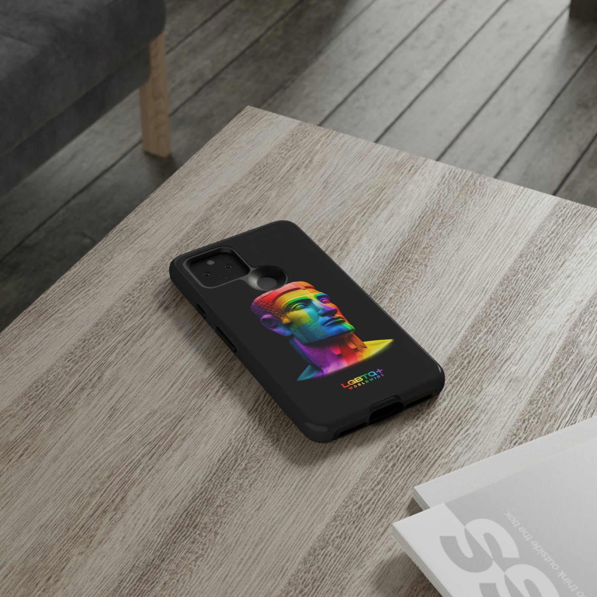 LGBTQWorldwide - ,,MOAI" Doppelgehäuse Handyhülle Accessories, Glossy, iPhone Cases, Matte, Phone accessory, Phone Cases, Samsung Cases, tough, Valentine's Day Picks lgbtq Bekleidung Accessoires unisex Zubehör