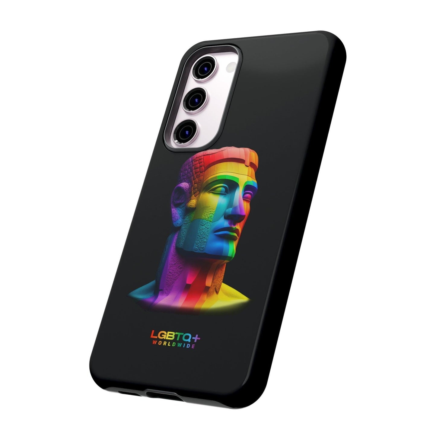 LGBTQWorldwide - ,,MOAI" Doppelgehäuse Handyhülle Accessories, Glossy, iPhone Cases, Matte, Phone accessory, Phone Cases, Samsung Cases, tough, Valentine's Day Picks lgbtq Bekleidung Accessoires unisex Zubehör