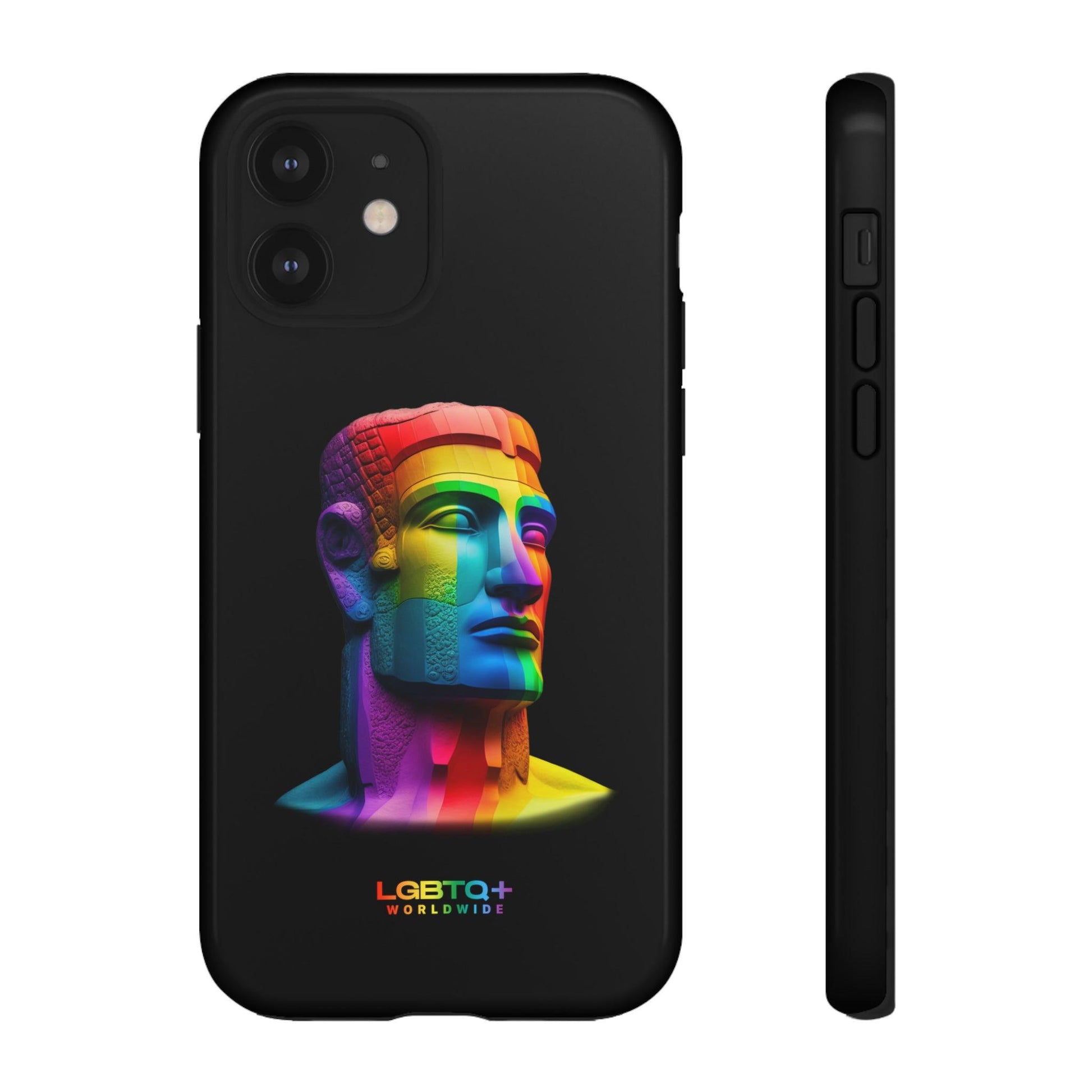 LGBTQWorldwide - ,,MOAI" Doppelgehäuse Handyhülle Accessories, Glossy, iPhone Cases, Matte, Phone accessory, Phone Cases, Samsung Cases, tough, Valentine's Day Picks lgbtq Bekleidung Accessoires unisex Zubehör