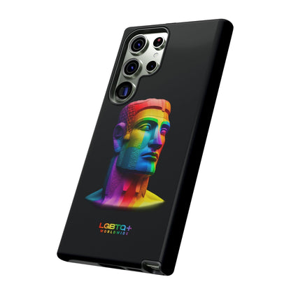 LGBTQWorldwide - ,,MOAI" Doppelgehäuse Handyhülle Accessories, Glossy, iPhone Cases, Matte, Phone accessory, Phone Cases, Samsung Cases, tough, Valentine's Day Picks lgbtq Bekleidung Accessoires unisex Zubehör