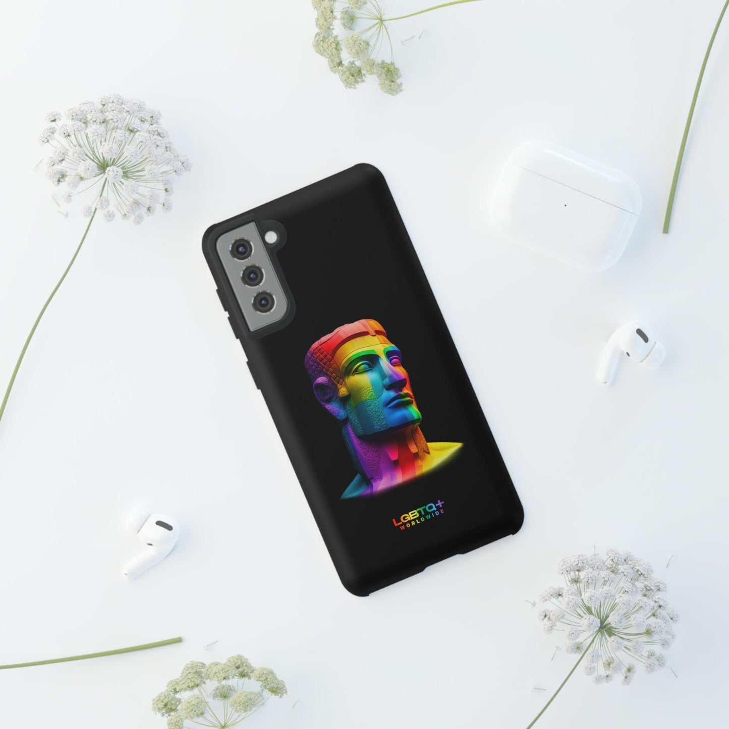 LGBTQWorldwide - ,,MOAI" Doppelgehäuse Handyhülle Accessories, Glossy, iPhone Cases, Matte, Phone accessory, Phone Cases, Samsung Cases, tough, Valentine's Day Picks lgbtq Bekleidung Accessoires unisex Zubehör