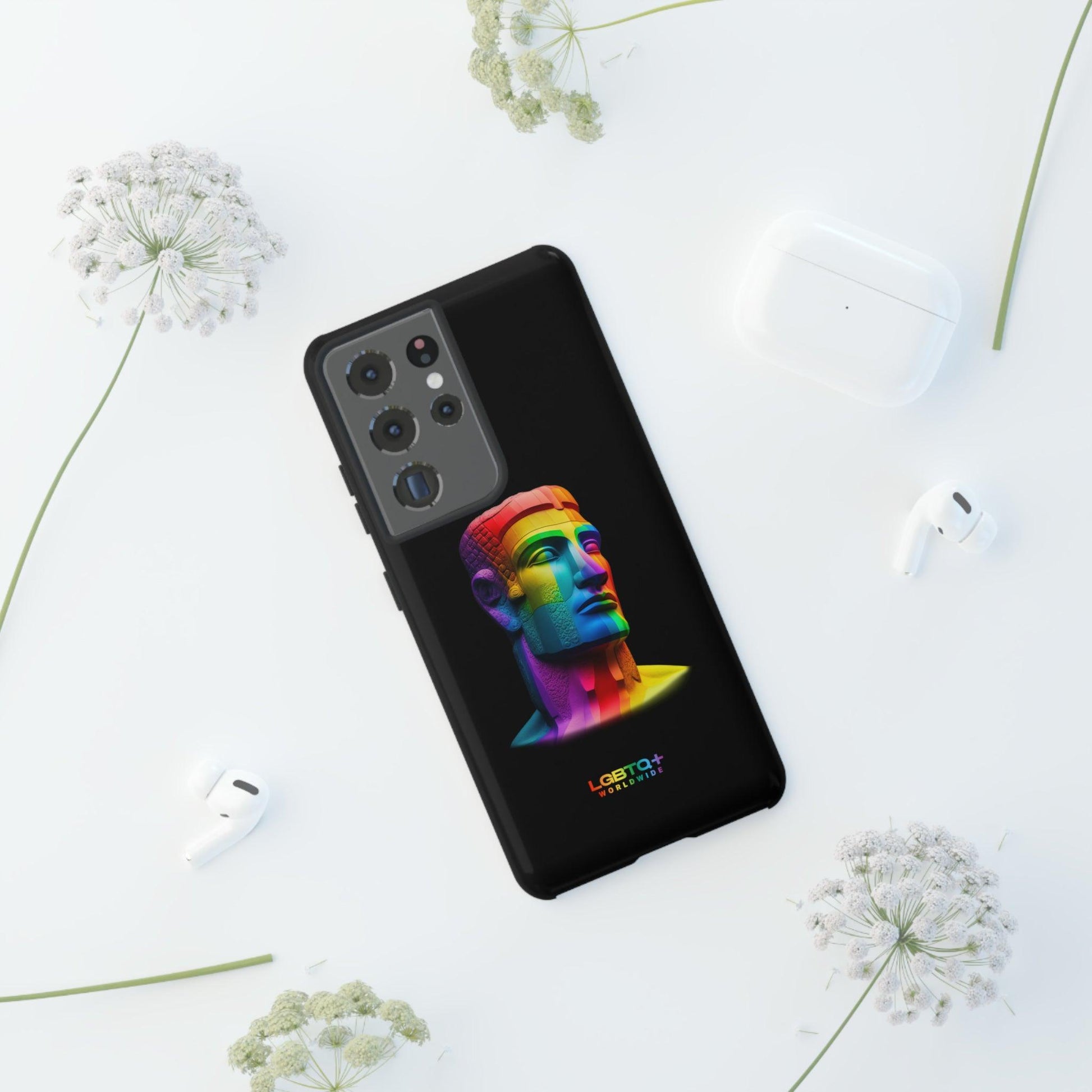 LGBTQWorldwide - ,,MOAI" Doppelgehäuse Handyhülle Accessories, Glossy, iPhone Cases, Matte, Phone accessory, Phone Cases, Samsung Cases, tough, Valentine's Day Picks lgbtq Bekleidung Accessoires unisex Zubehör