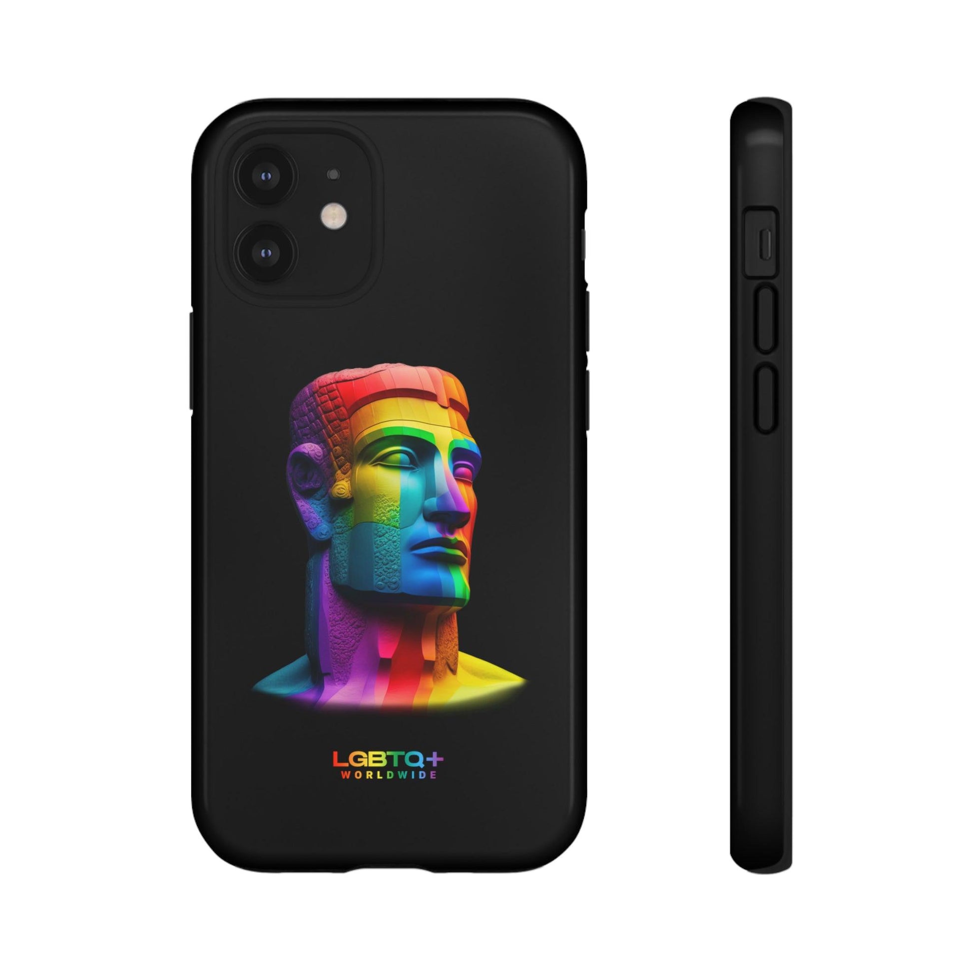 LGBTQWorldwide - ,,MOAI" Doppelgehäuse Handyhülle Accessories, Glossy, iPhone Cases, Matte, Phone accessory, Phone Cases, Samsung Cases, tough, Valentine's Day Picks lgbtq Bekleidung Accessoires unisex Zubehör