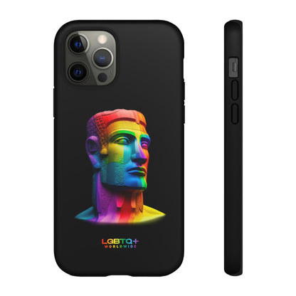 LGBTQWorldwide - ,,MOAI" Doppelgehäuse Handyhülle Accessories, Glossy, iPhone Cases, Matte, Phone accessory, Phone Cases, Samsung Cases, tough, Valentine's Day Picks lgbtq Bekleidung Accessoires unisex Zubehör