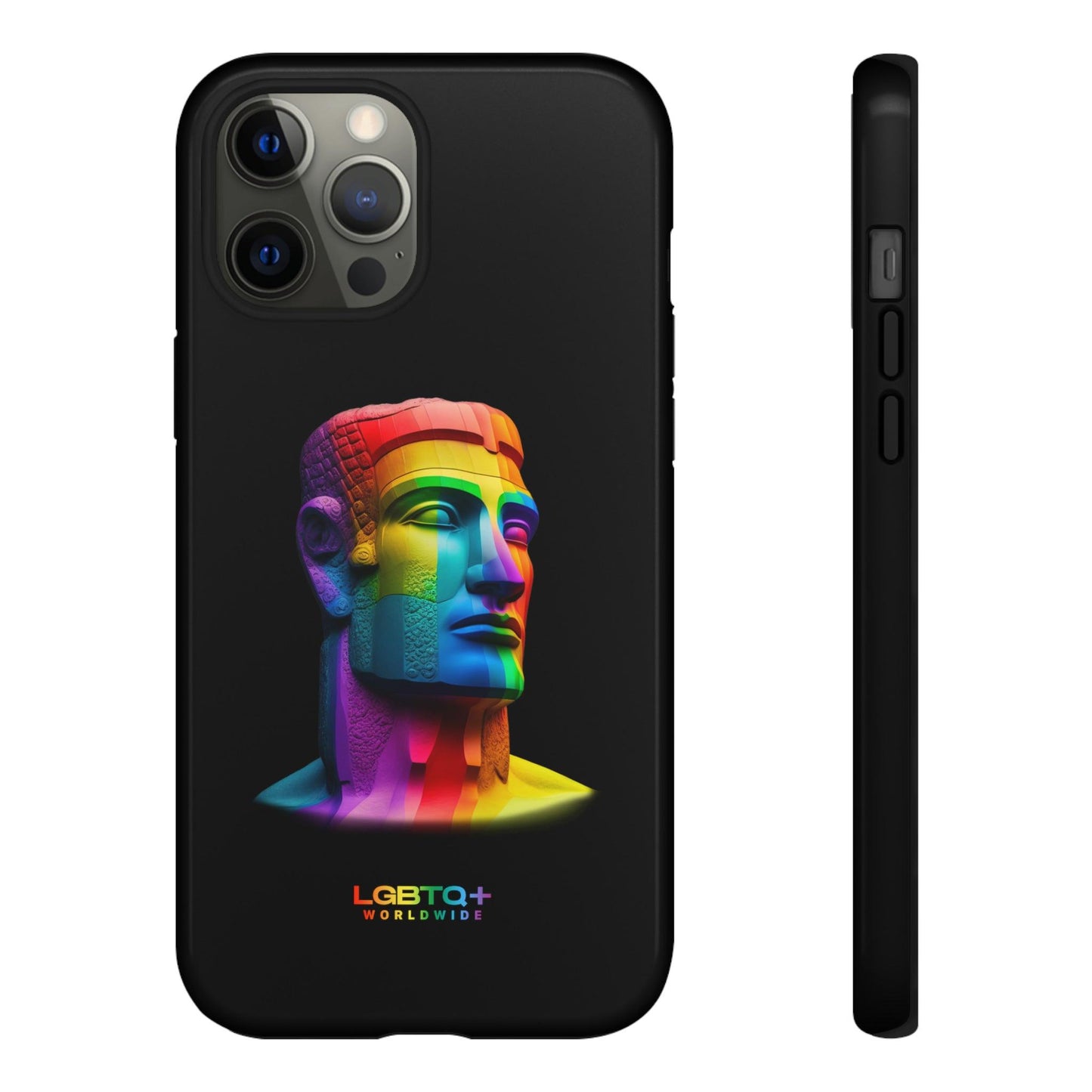 LGBTQWorldwide - ,,MOAI" Doppelgehäuse Handyhülle Accessories, Glossy, iPhone Cases, Matte, Phone accessory, Phone Cases, Samsung Cases, tough, Valentine's Day Picks lgbtq Bekleidung Accessoires unisex Zubehör