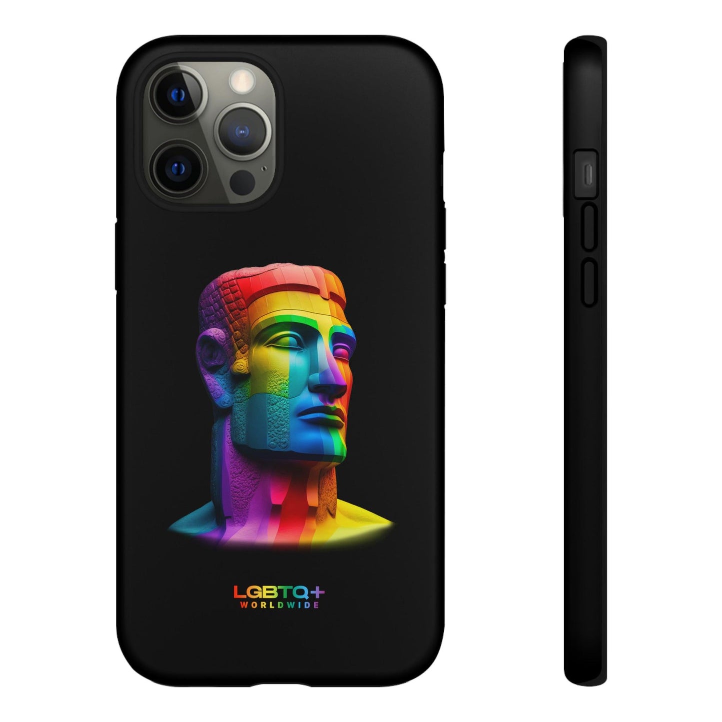 LGBTQWorldwide - ,,MOAI" Doppelgehäuse Handyhülle Accessories, Glossy, iPhone Cases, Matte, Phone accessory, Phone Cases, Samsung Cases, tough, Valentine's Day Picks lgbtq Bekleidung Accessoires unisex Zubehör