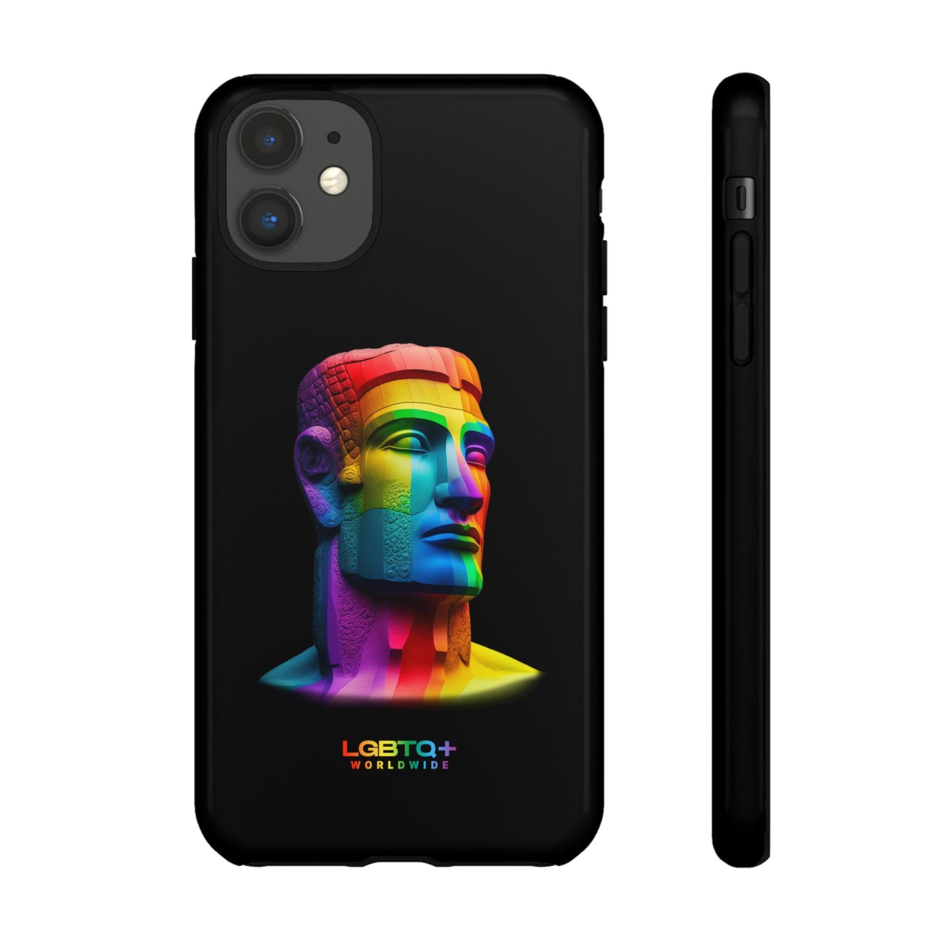 LGBTQWorldwide - ,,MOAI" Doppelgehäuse Handyhülle Accessories, Glossy, iPhone Cases, Matte, Phone accessory, Phone Cases, Samsung Cases, tough, Valentine's Day Picks lgbtq Bekleidung Accessoires unisex Zubehör