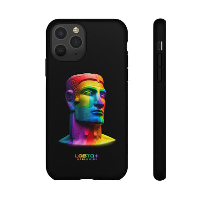 LGBTQWorldwide - ,,MOAI" Doppelgehäuse Handyhülle Accessories, Glossy, iPhone Cases, Matte, Phone accessory, Phone Cases, Samsung Cases, tough, Valentine's Day Picks lgbtq Bekleidung Accessoires unisex Zubehör