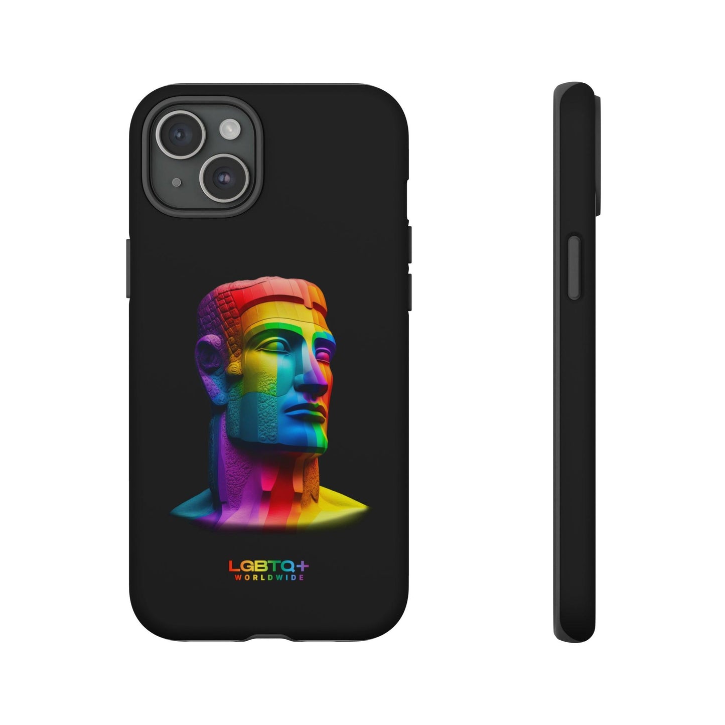 LGBTQWorldwide - ,,MOAI" Doppelgehäuse Handyhülle Accessories, Glossy, iPhone Cases, Matte, Phone accessory, Phone Cases, Samsung Cases, tough, Valentine's Day Picks lgbtq Bekleidung Accessoires unisex Zubehör