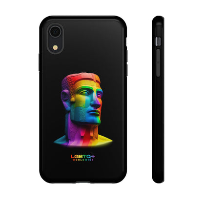 LGBTQWorldwide - ,,MOAI" Doppelgehäuse Handyhülle Accessories, Glossy, iPhone Cases, Matte, Phone accessory, Phone Cases, Samsung Cases, tough, Valentine's Day Picks lgbtq Bekleidung Accessoires unisex Zubehör