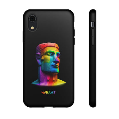 LGBTQWorldwide - ,,MOAI" Doppelgehäuse Handyhülle Accessories, Glossy, iPhone Cases, Matte, Phone accessory, Phone Cases, Samsung Cases, tough, Valentine's Day Picks lgbtq Bekleidung Accessoires unisex Zubehör