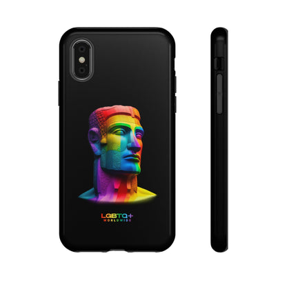 LGBTQWorldwide - ,,MOAI" Doppelgehäuse Handyhülle Accessories, Glossy, iPhone Cases, Matte, Phone accessory, Phone Cases, Samsung Cases, tough, Valentine's Day Picks lgbtq Bekleidung Accessoires unisex Zubehör