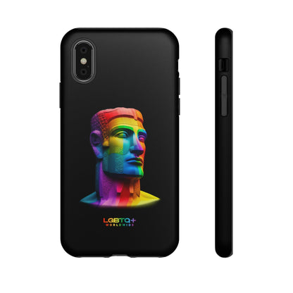 LGBTQWorldwide - ,,MOAI" Doppelgehäuse Handyhülle Accessories, Glossy, iPhone Cases, Matte, Phone accessory, Phone Cases, Samsung Cases, tough, Valentine's Day Picks lgbtq Bekleidung Accessoires unisex Zubehör