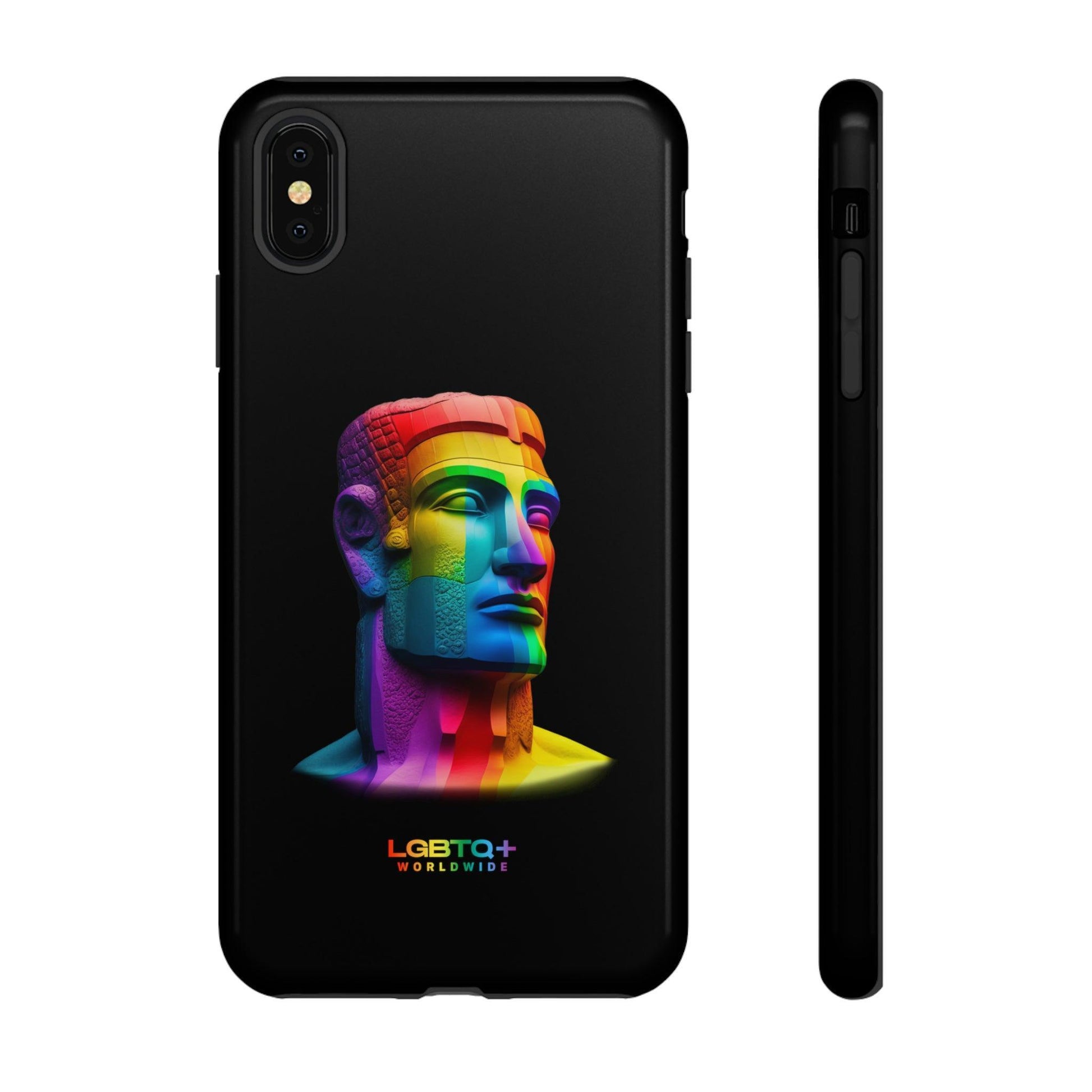 LGBTQWorldwide - ,,MOAI" Doppelgehäuse Handyhülle Accessories, Glossy, iPhone Cases, Matte, Phone accessory, Phone Cases, Samsung Cases, tough, Valentine's Day Picks lgbtq Bekleidung Accessoires unisex Zubehör