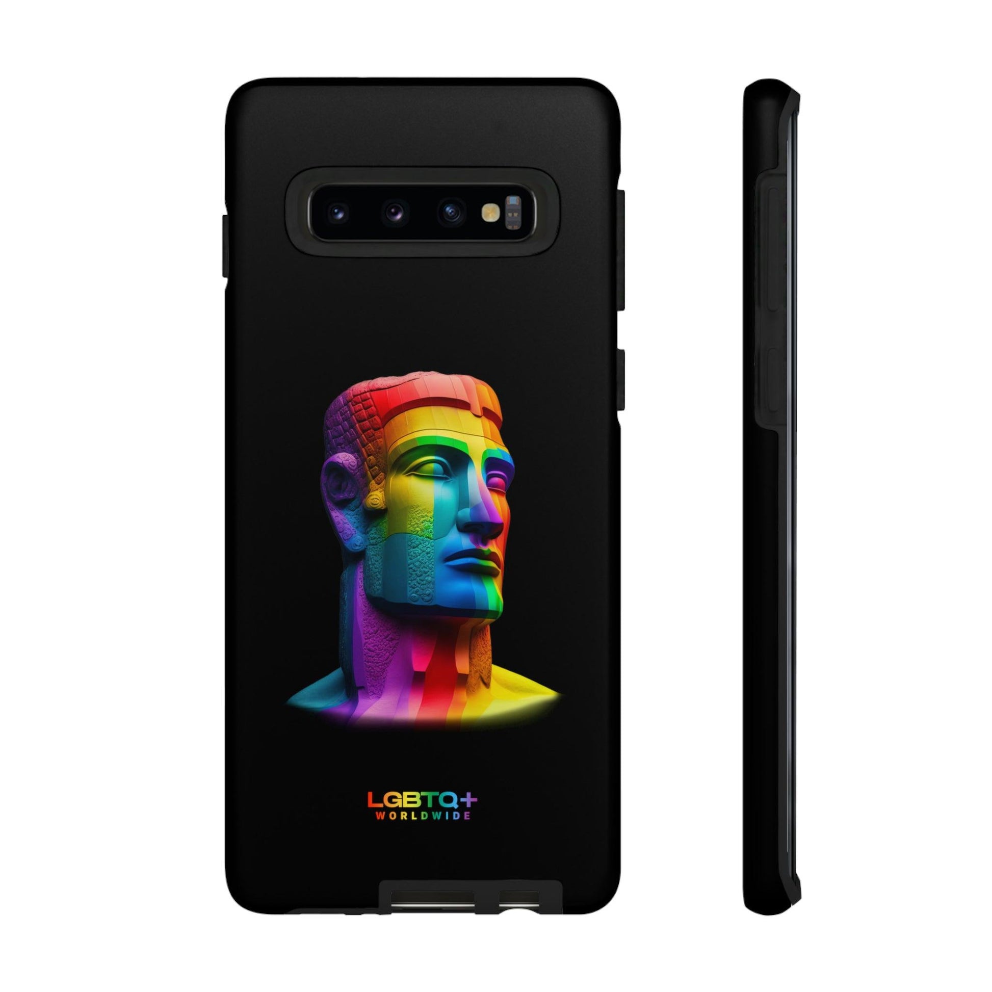 LGBTQWorldwide - ,,MOAI" Doppelgehäuse Handyhülle Accessories, Glossy, iPhone Cases, Matte, Phone accessory, Phone Cases, Samsung Cases, tough, Valentine's Day Picks lgbtq Bekleidung Accessoires unisex Zubehör