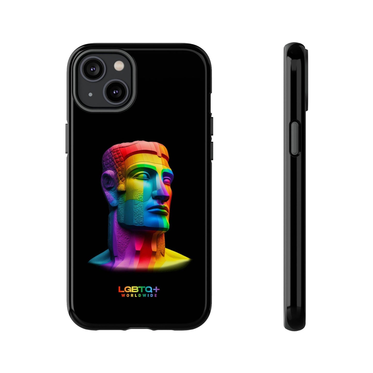 LGBTQWorldwide - ,,MOAI" Doppelgehäuse Handyhülle Accessories, Glossy, iPhone Cases, Matte, Phone accessory, Phone Cases, Samsung Cases, tough, Valentine's Day Picks lgbtq Bekleidung Accessoires unisex Zubehör