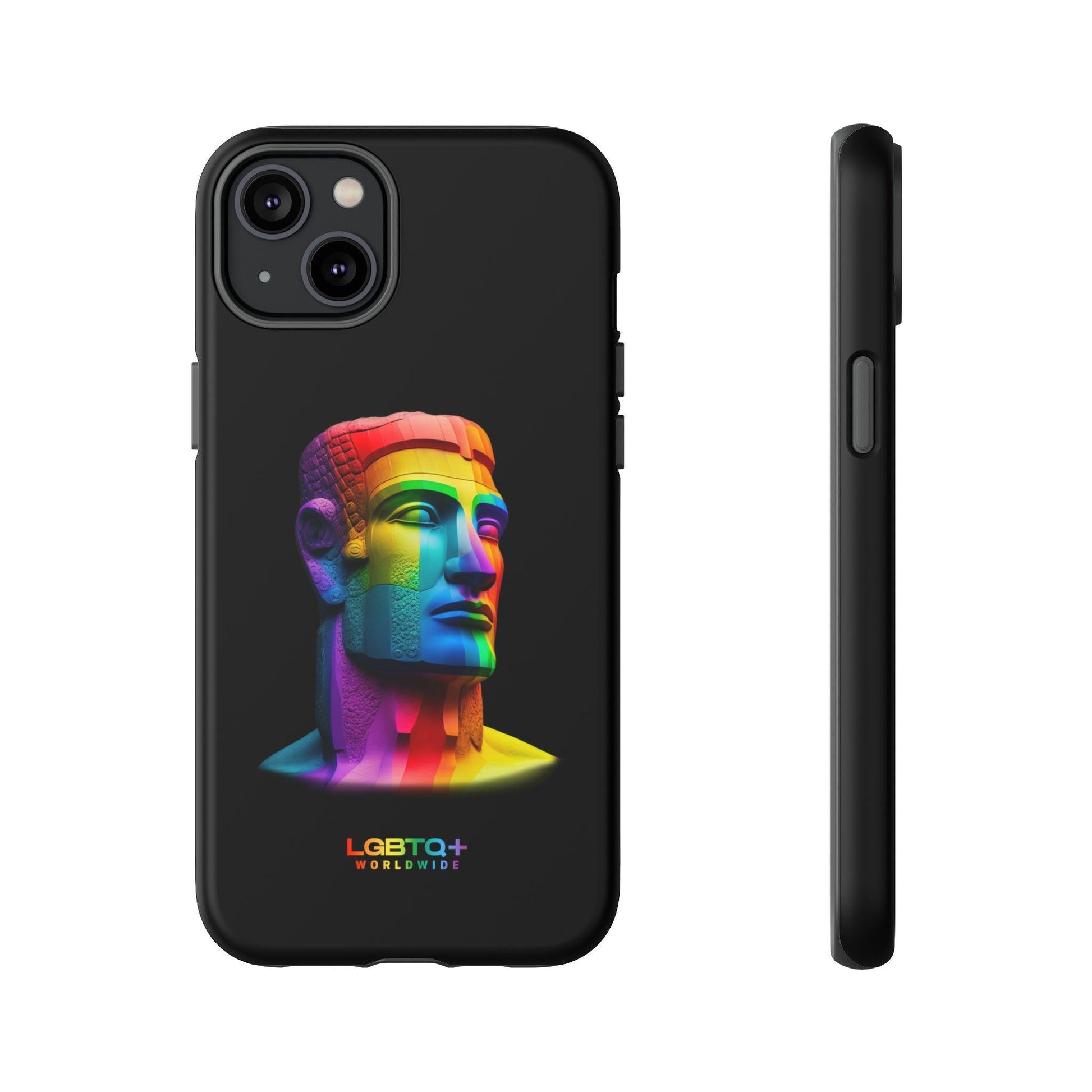 LGBTQWorldwide - ,,MOAI" Doppelgehäuse Handyhülle Accessories, Glossy, iPhone Cases, Matte, Phone accessory, Phone Cases, Samsung Cases, tough, Valentine's Day Picks lgbtq Bekleidung Accessoires unisex Zubehör