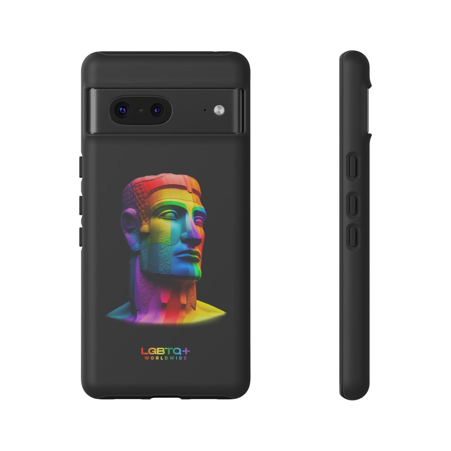 LGBTQWorldwide - ,,MOAI" Doppelgehäuse Handyhülle Accessories, Glossy, iPhone Cases, Matte, Phone accessory, Phone Cases, Samsung Cases, tough, Valentine's Day Picks lgbtq Bekleidung Accessoires unisex Zubehör