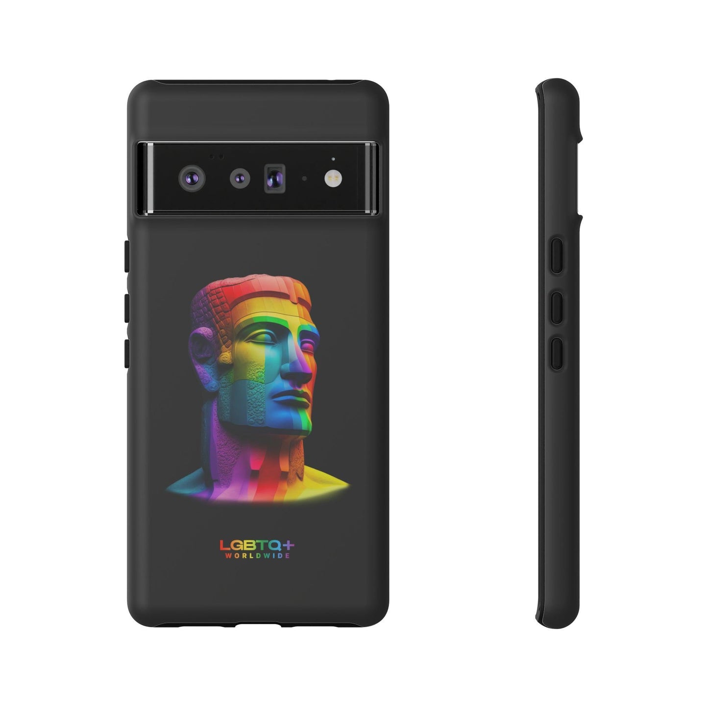 LGBTQWorldwide - ,,MOAI" Doppelgehäuse Handyhülle Accessories, Glossy, iPhone Cases, Matte, Phone accessory, Phone Cases, Samsung Cases, tough, Valentine's Day Picks lgbtq Bekleidung Accessoires unisex Zubehör