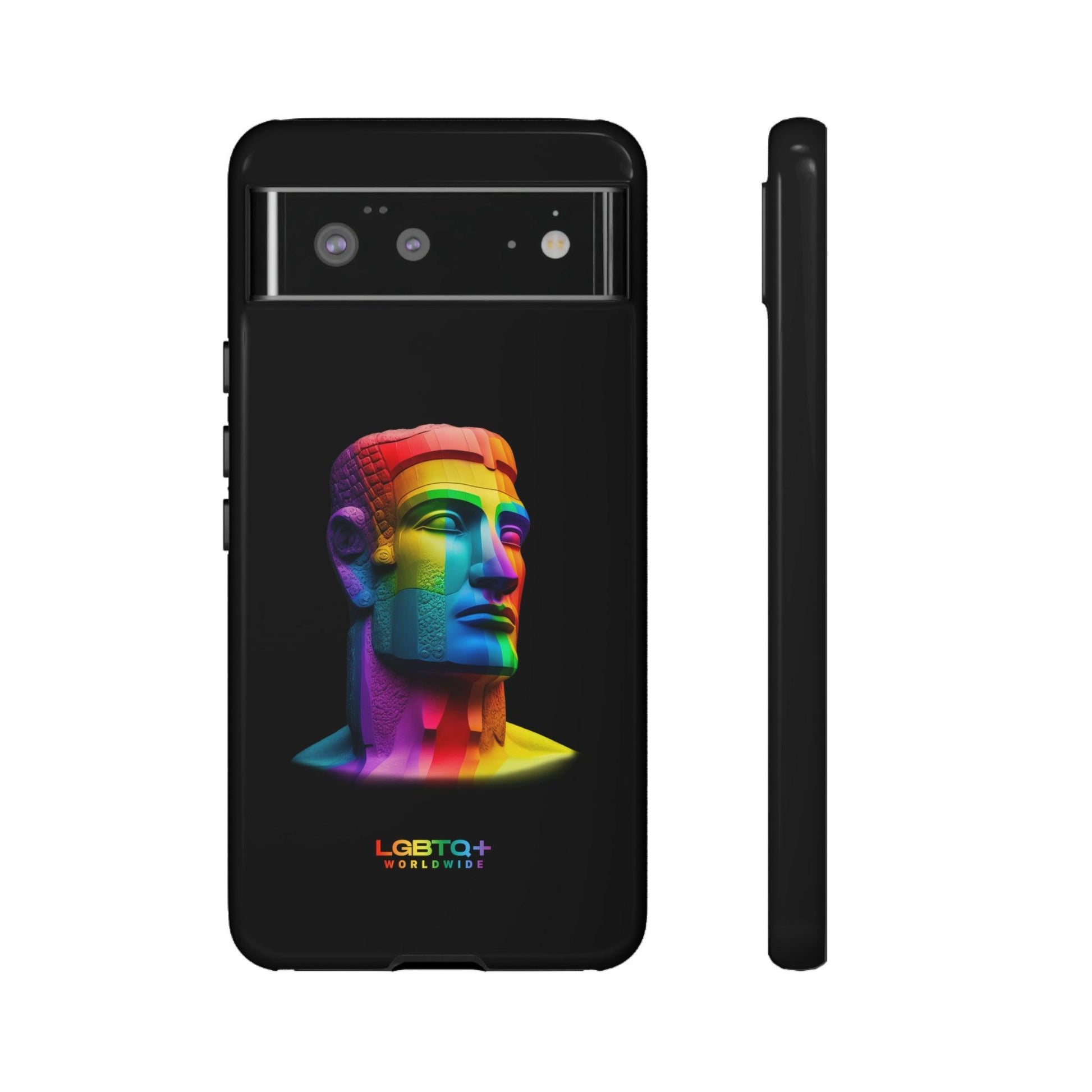 LGBTQWorldwide - ,,MOAI" Doppelgehäuse Handyhülle Accessories, Glossy, iPhone Cases, Matte, Phone accessory, Phone Cases, Samsung Cases, tough, Valentine's Day Picks lgbtq Bekleidung Accessoires unisex Zubehör