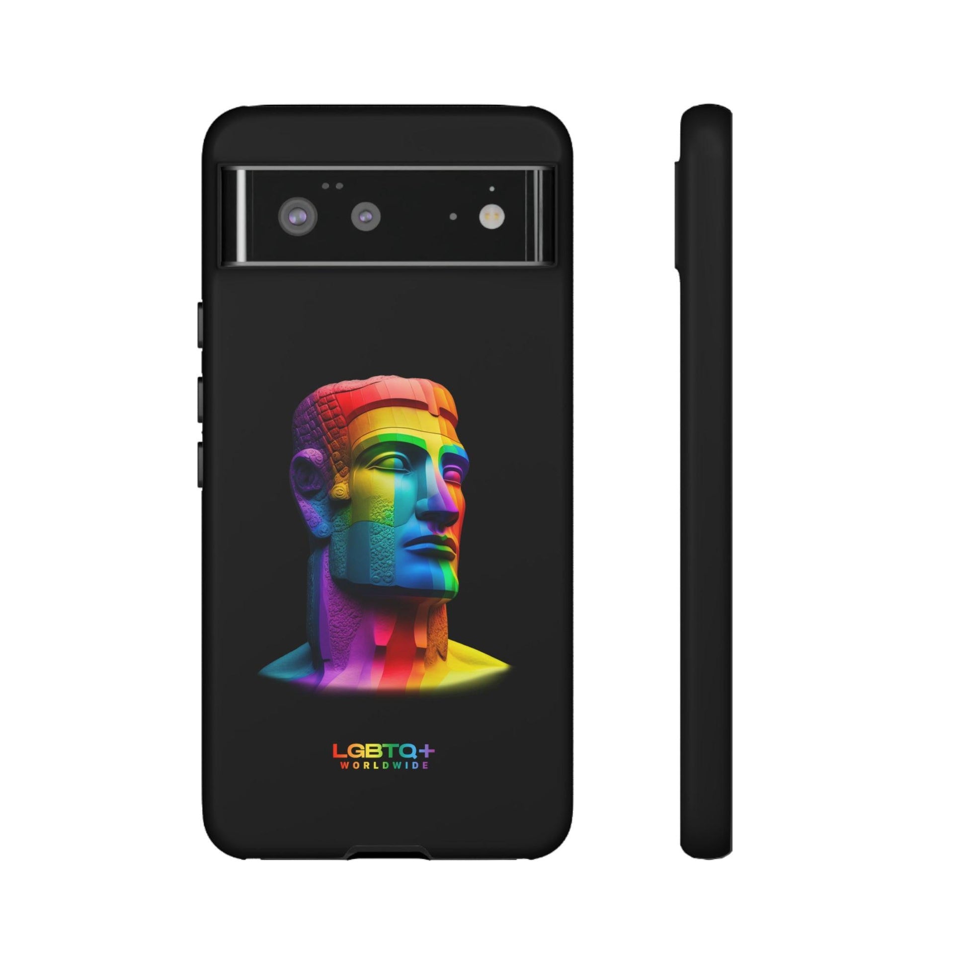 LGBTQWorldwide - ,,MOAI" Doppelgehäuse Handyhülle Accessories, Glossy, iPhone Cases, Matte, Phone accessory, Phone Cases, Samsung Cases, tough, Valentine's Day Picks lgbtq Bekleidung Accessoires unisex Zubehör