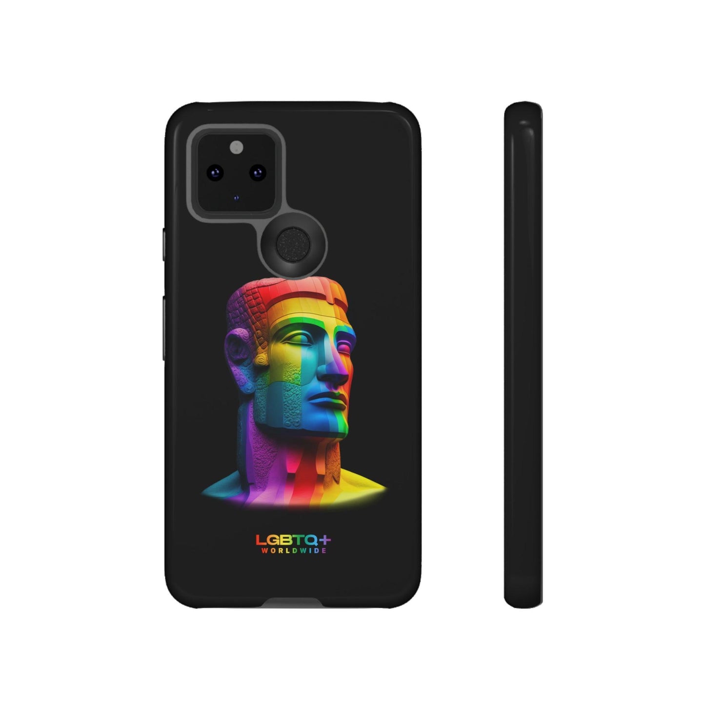 LGBTQWorldwide - ,,MOAI" Doppelgehäuse Handyhülle Accessories, Glossy, iPhone Cases, Matte, Phone accessory, Phone Cases, Samsung Cases, tough, Valentine's Day Picks lgbtq Bekleidung Accessoires unisex Zubehör