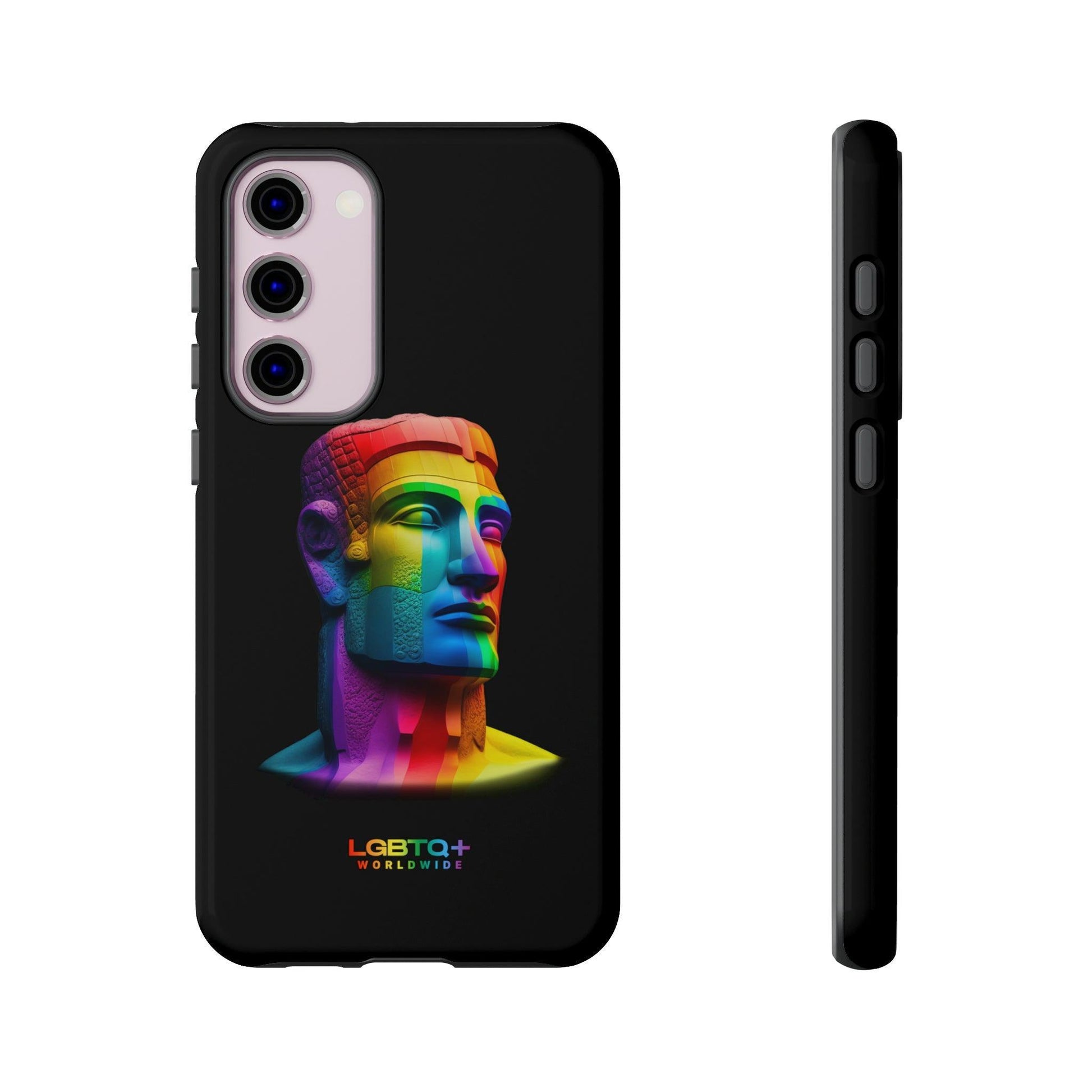 LGBTQWorldwide - ,,MOAI" Doppelgehäuse Handyhülle Accessories, Glossy, iPhone Cases, Matte, Phone accessory, Phone Cases, Samsung Cases, tough, Valentine's Day Picks lgbtq Bekleidung Accessoires unisex Zubehör