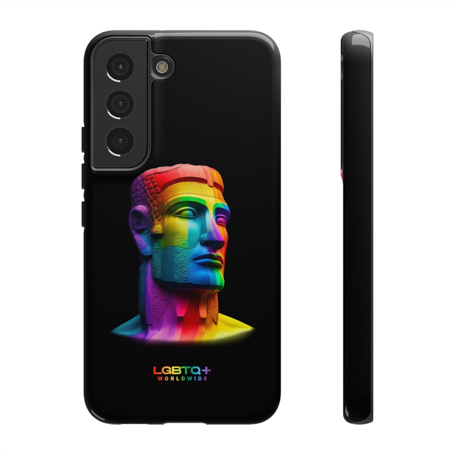 LGBTQWorldwide - ,,MOAI" Doppelgehäuse Handyhülle Accessories, Glossy, iPhone Cases, Matte, Phone accessory, Phone Cases, Samsung Cases, tough, Valentine's Day Picks lgbtq Bekleidung Accessoires unisex Zubehör