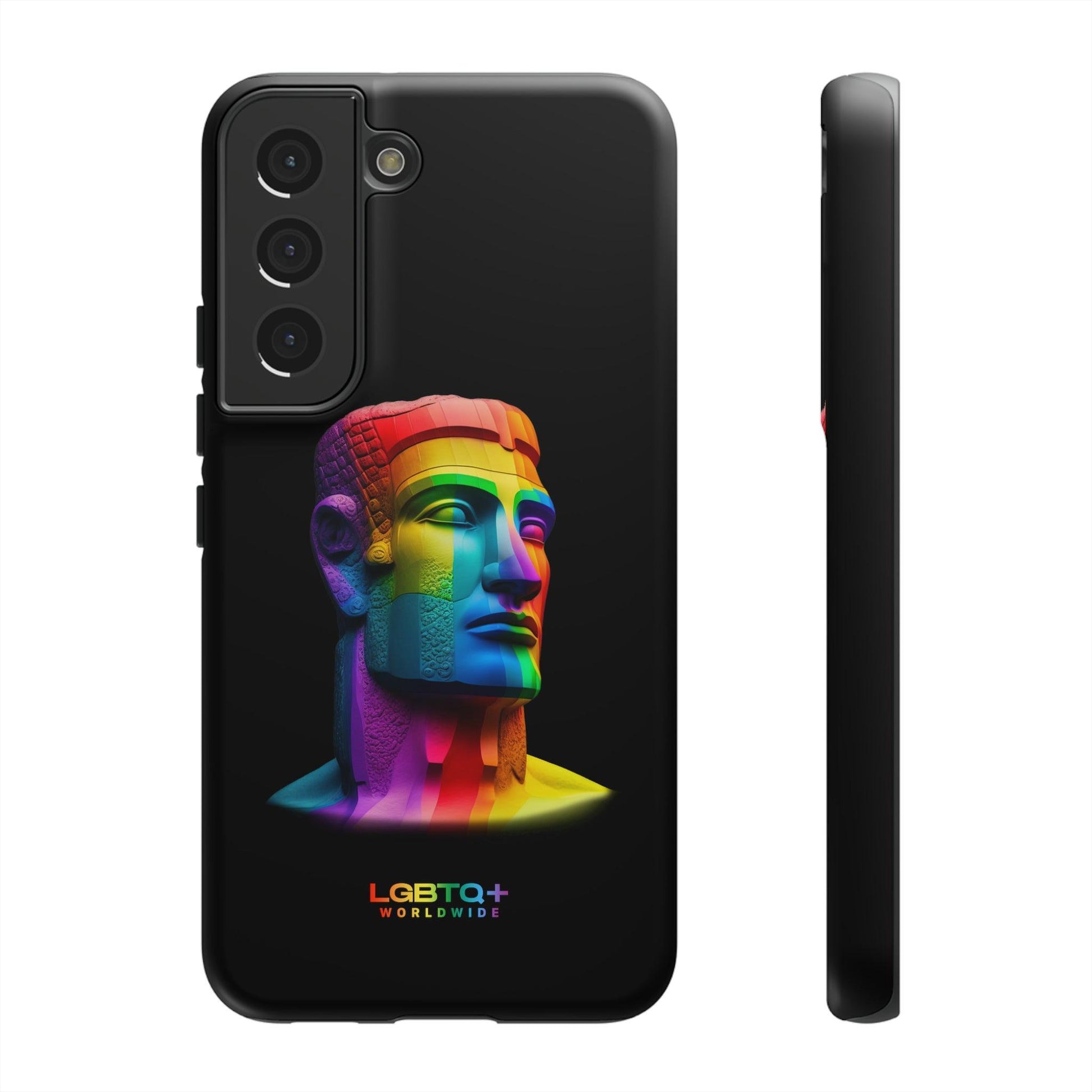 LGBTQWorldwide - ,,MOAI" Doppelgehäuse Handyhülle Accessories, Glossy, iPhone Cases, Matte, Phone accessory, Phone Cases, Samsung Cases, tough, Valentine's Day Picks lgbtq Bekleidung Accessoires unisex Zubehör