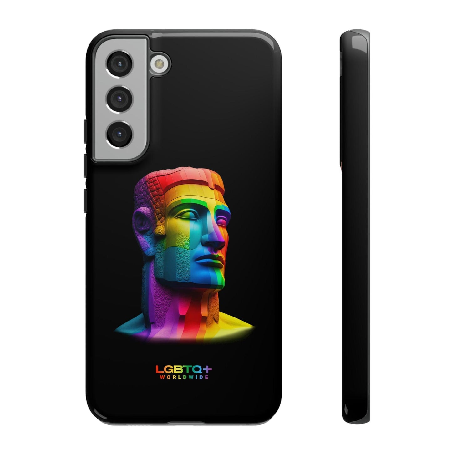 LGBTQWorldwide - ,,MOAI" Doppelgehäuse Handyhülle Accessories, Glossy, iPhone Cases, Matte, Phone accessory, Phone Cases, Samsung Cases, tough, Valentine's Day Picks lgbtq Bekleidung Accessoires unisex Zubehör