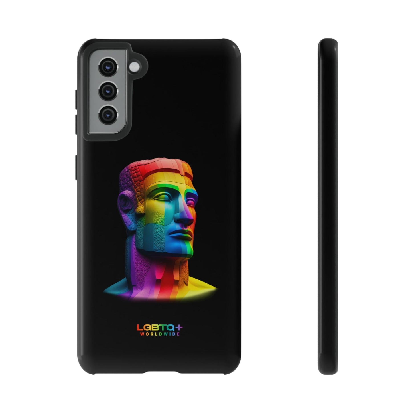 LGBTQWorldwide - ,,MOAI" Doppelgehäuse Handyhülle Accessories, Glossy, iPhone Cases, Matte, Phone accessory, Phone Cases, Samsung Cases, tough, Valentine's Day Picks lgbtq Bekleidung Accessoires unisex Zubehör