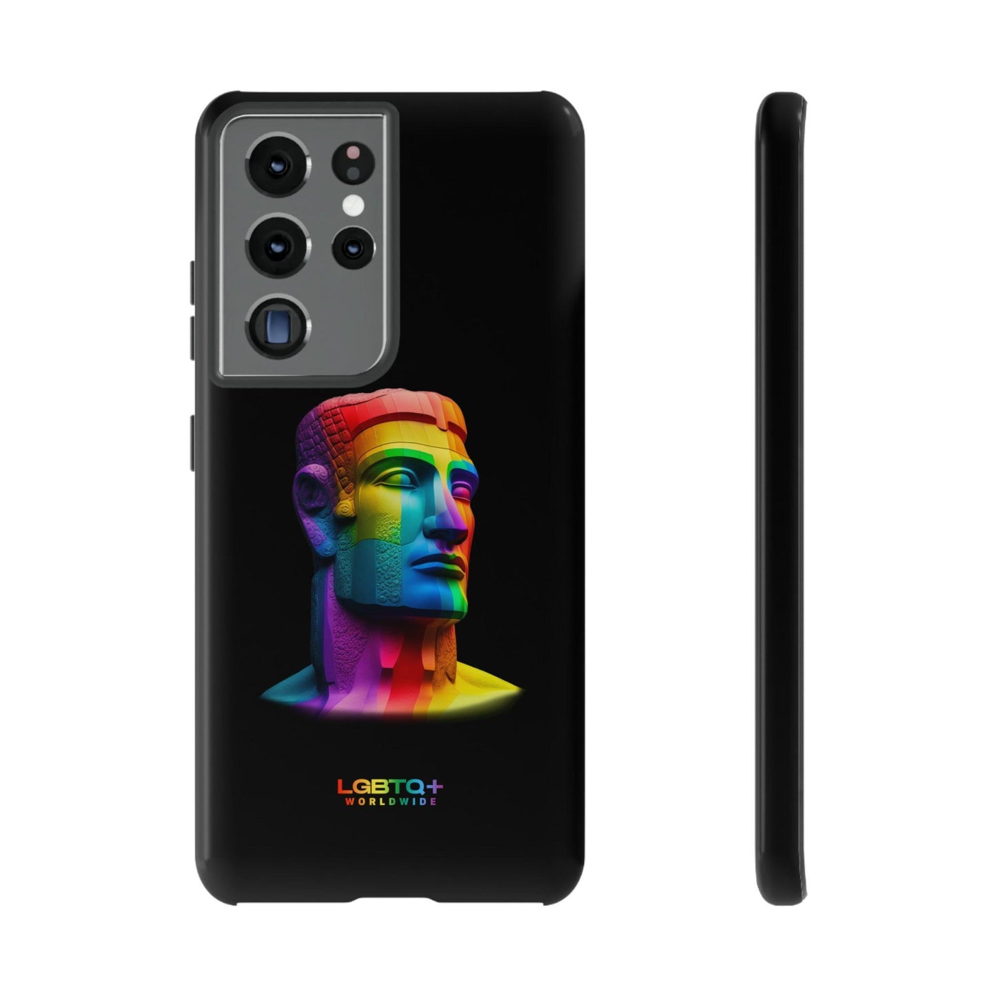 LGBTQWorldwide - ,,MOAI" Doppelgehäuse Handyhülle Accessories, Glossy, iPhone Cases, Matte, Phone accessory, Phone Cases, Samsung Cases, tough, Valentine's Day Picks lgbtq Bekleidung Accessoires unisex Zubehör