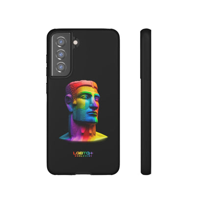 LGBTQWorldwide - ,,MOAI" Doppelgehäuse Handyhülle Accessories, Glossy, iPhone Cases, Matte, Phone accessory, Phone Cases, Samsung Cases, tough, Valentine's Day Picks lgbtq Bekleidung Accessoires unisex Zubehör