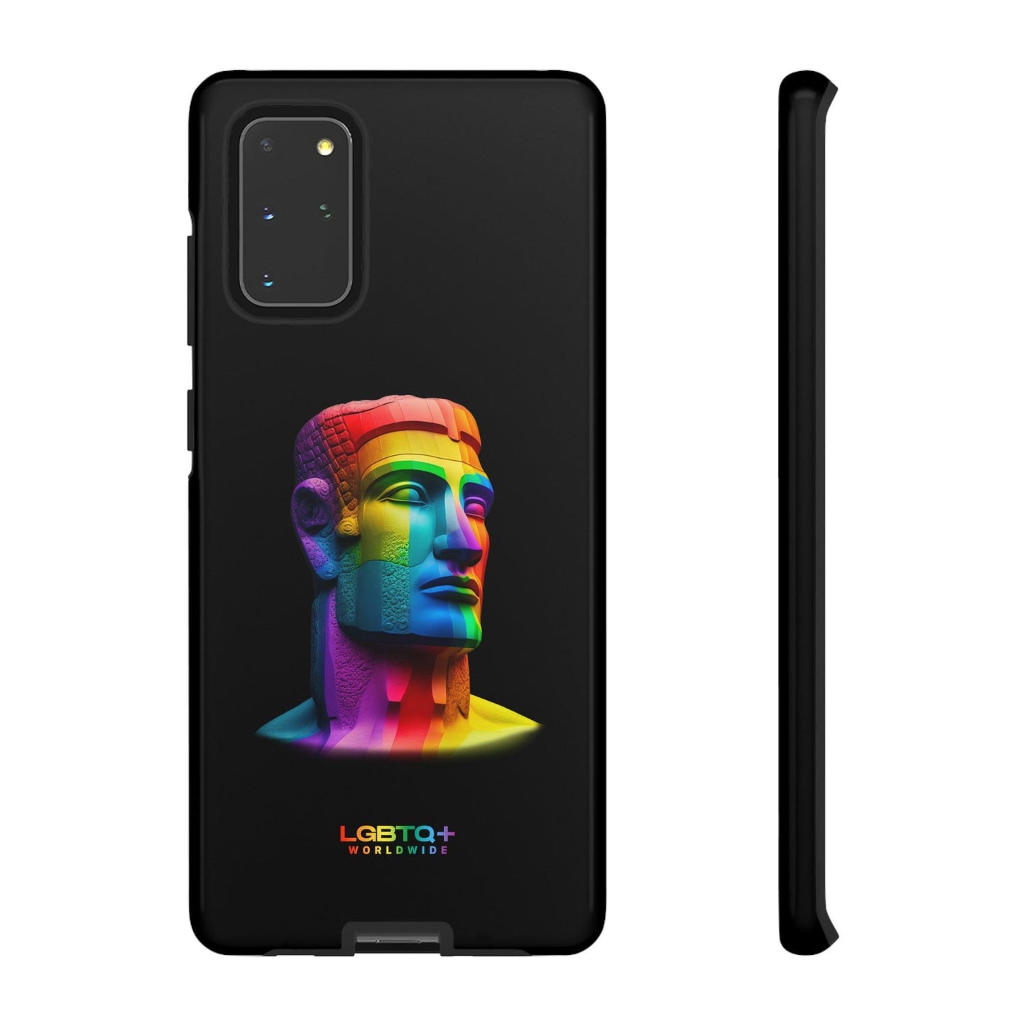 LGBTQWorldwide - ,,MOAI" Doppelgehäuse Handyhülle Accessories, Glossy, iPhone Cases, Matte, Phone accessory, Phone Cases, Samsung Cases, tough, Valentine's Day Picks lgbtq Bekleidung Accessoires unisex Zubehör