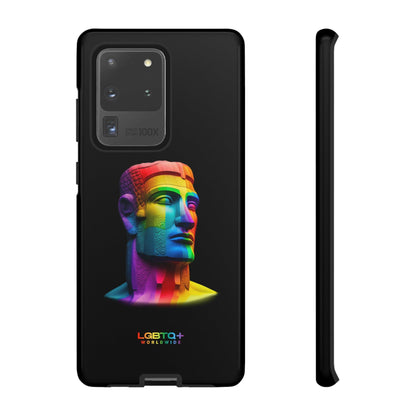 LGBTQWorldwide - ,,MOAI" Doppelgehäuse Handyhülle Accessories, Glossy, iPhone Cases, Matte, Phone accessory, Phone Cases, Samsung Cases, tough, Valentine's Day Picks lgbtq Bekleidung Accessoires unisex Zubehör