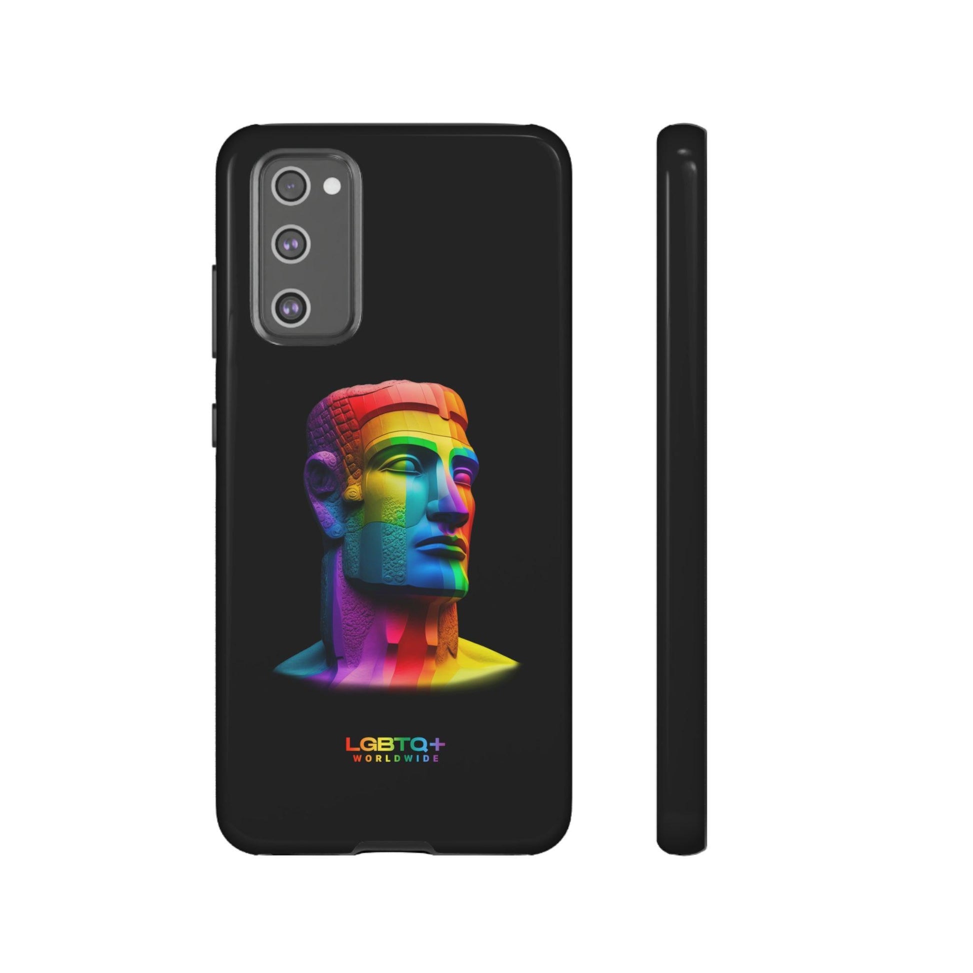 LGBTQWorldwide - ,,MOAI" Doppelgehäuse Handyhülle Accessories, Glossy, iPhone Cases, Matte, Phone accessory, Phone Cases, Samsung Cases, tough, Valentine's Day Picks lgbtq Bekleidung Accessoires unisex Zubehör