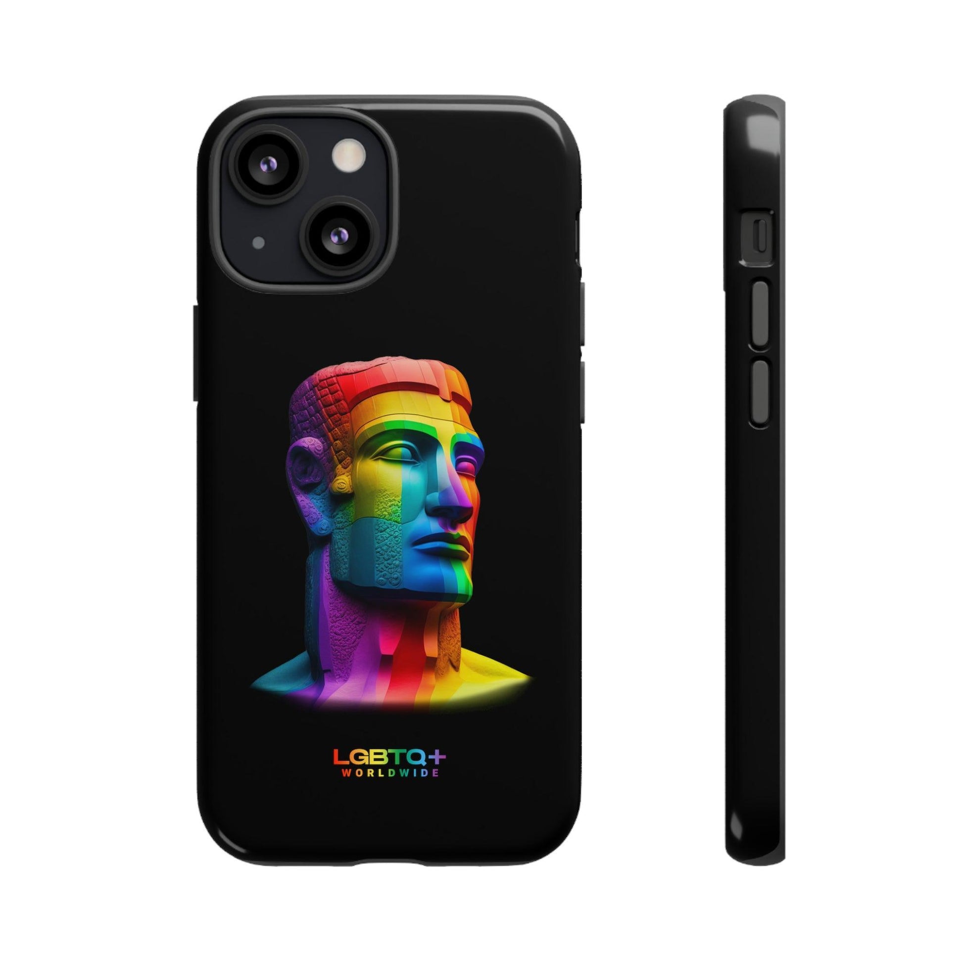 LGBTQWorldwide - ,,MOAI" Doppelgehäuse Handyhülle Accessories, Glossy, iPhone Cases, Matte, Phone accessory, Phone Cases, Samsung Cases, tough, Valentine's Day Picks lgbtq Bekleidung Accessoires unisex Zubehör