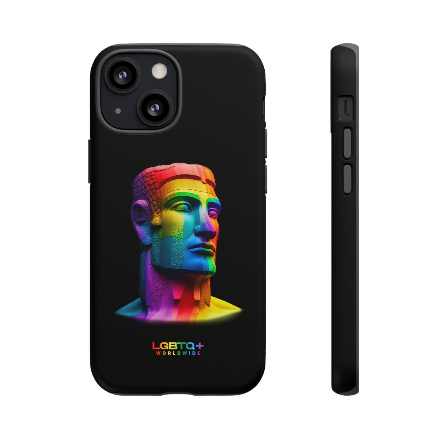 LGBTQWorldwide - ,,MOAI" Doppelgehäuse Handyhülle Accessories, Glossy, iPhone Cases, Matte, Phone accessory, Phone Cases, Samsung Cases, tough, Valentine's Day Picks lgbtq Bekleidung Accessoires unisex Zubehör