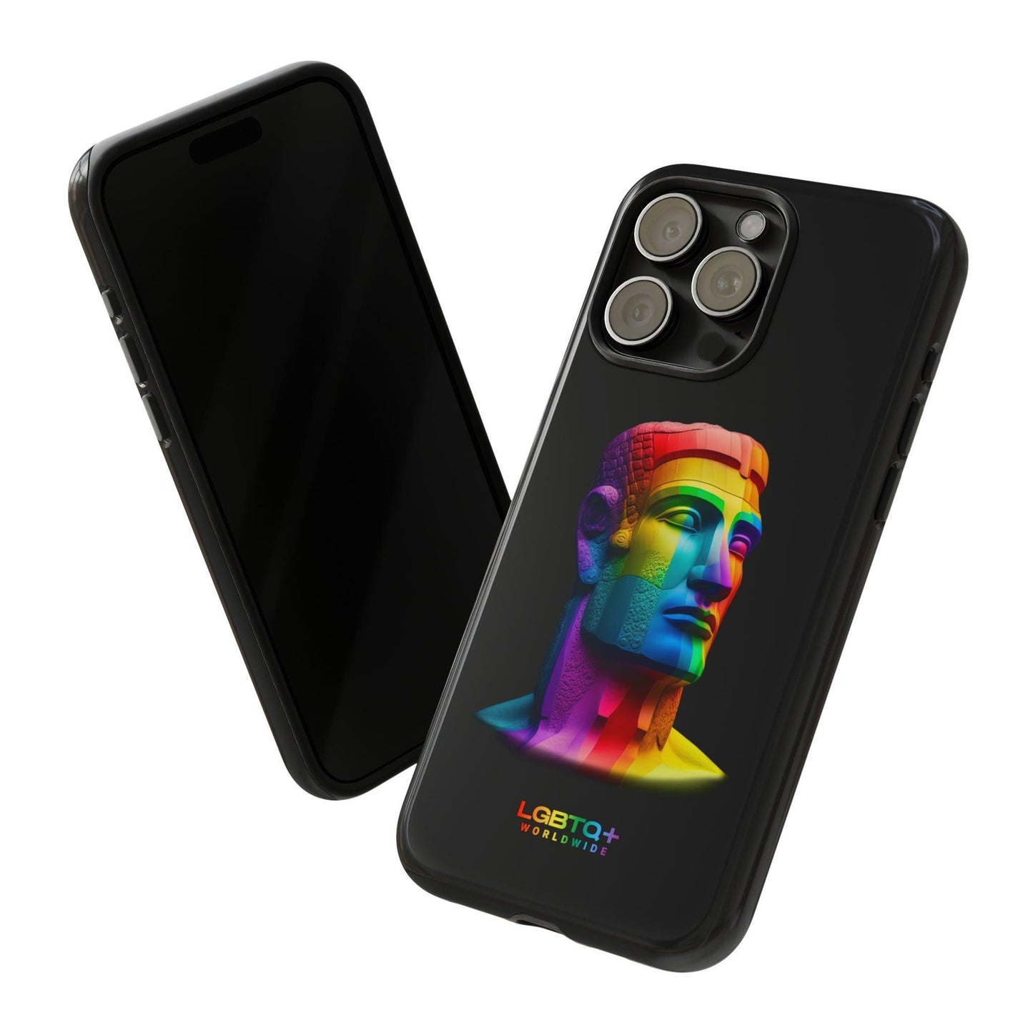 LGBTQWorldwide - ,,MOAI" Doppelgehäuse Handyhülle Accessories, Glossy, iPhone Cases, Matte, Phone accessory, Phone Cases, Samsung Cases, tough, Valentine's Day Picks lgbtq Bekleidung Accessoires unisex Zubehör