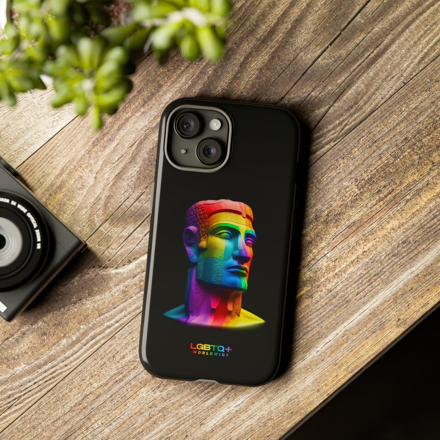 LGBTQWorldwide - ,,MOAI" Doppelgehäuse Handyhülle Accessories, Glossy, iPhone Cases, Matte, Phone accessory, Phone Cases, Samsung Cases, tough, Valentine's Day Picks lgbtq Bekleidung Accessoires unisex Zubehör