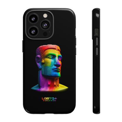 LGBTQWorldwide - ,,MOAI" Doppelgehäuse Handyhülle Accessories, Glossy, iPhone Cases, Matte, Phone accessory, Phone Cases, Samsung Cases, tough, Valentine's Day Picks lgbtq Bekleidung Accessoires unisex Zubehör