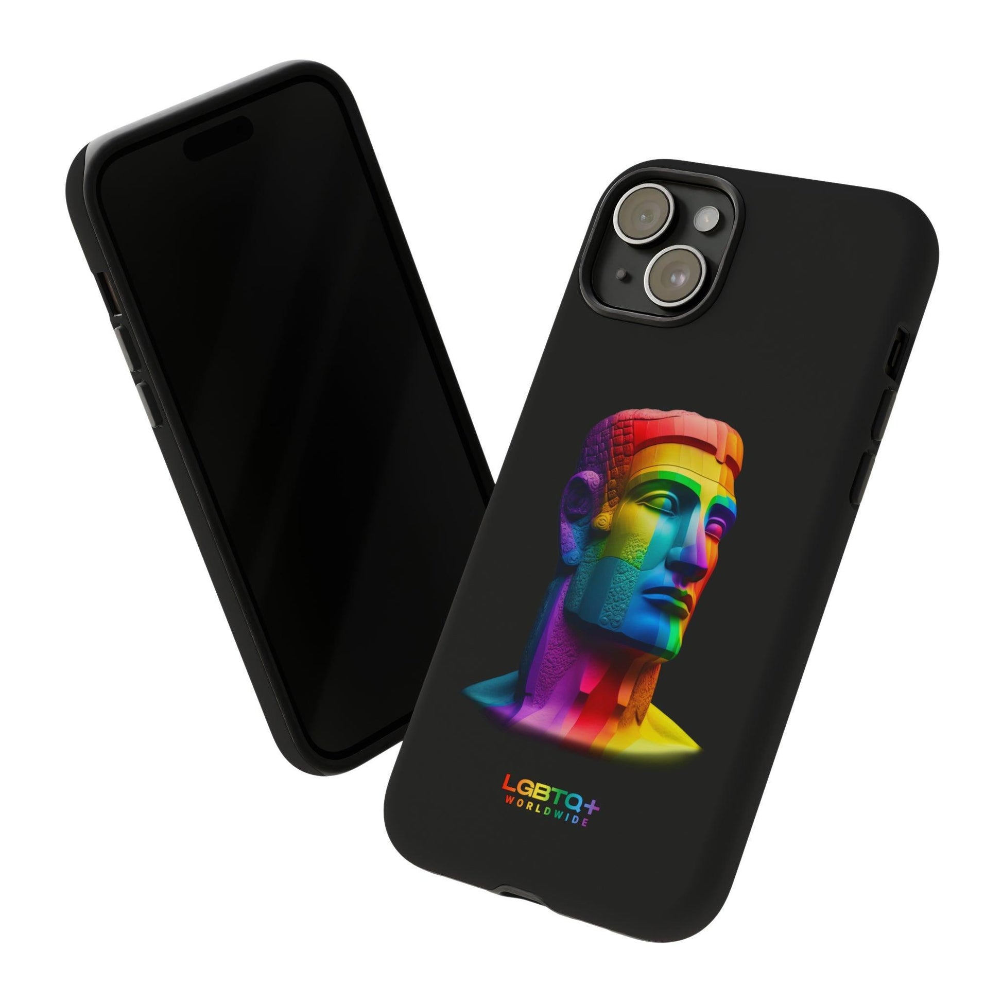 LGBTQWorldwide - ,,MOAI" Doppelgehäuse Handyhülle Accessories, Glossy, iPhone Cases, Matte, Phone accessory, Phone Cases, Samsung Cases, tough, Valentine's Day Picks lgbtq Bekleidung Accessoires unisex Zubehör