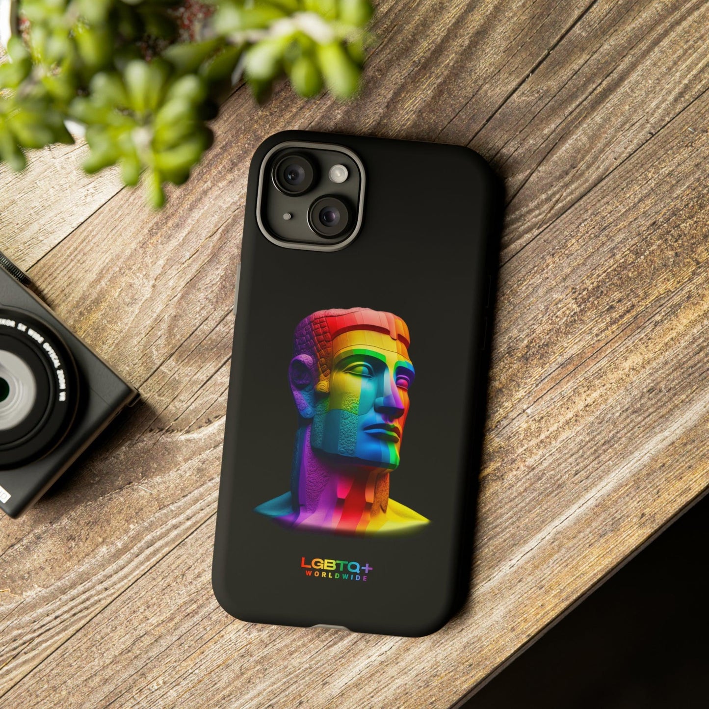 LGBTQWorldwide - ,,MOAI" Doppelgehäuse Handyhülle Accessories, Glossy, iPhone Cases, Matte, Phone accessory, Phone Cases, Samsung Cases, tough, Valentine's Day Picks lgbtq Bekleidung Accessoires unisex Zubehör