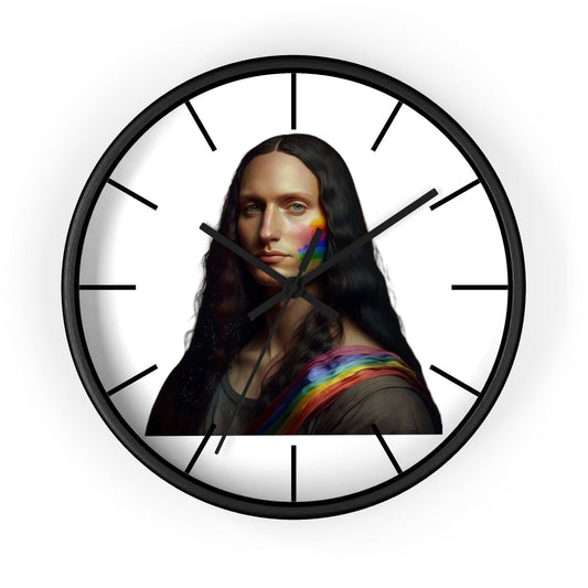 LGBTQWorldwide - ,,MONA LISA" Accessories, clock, Clocks, home, Home & Living, Home Decor, Indoor lgbtq Bekleidung Accessoires unisex Zubehör