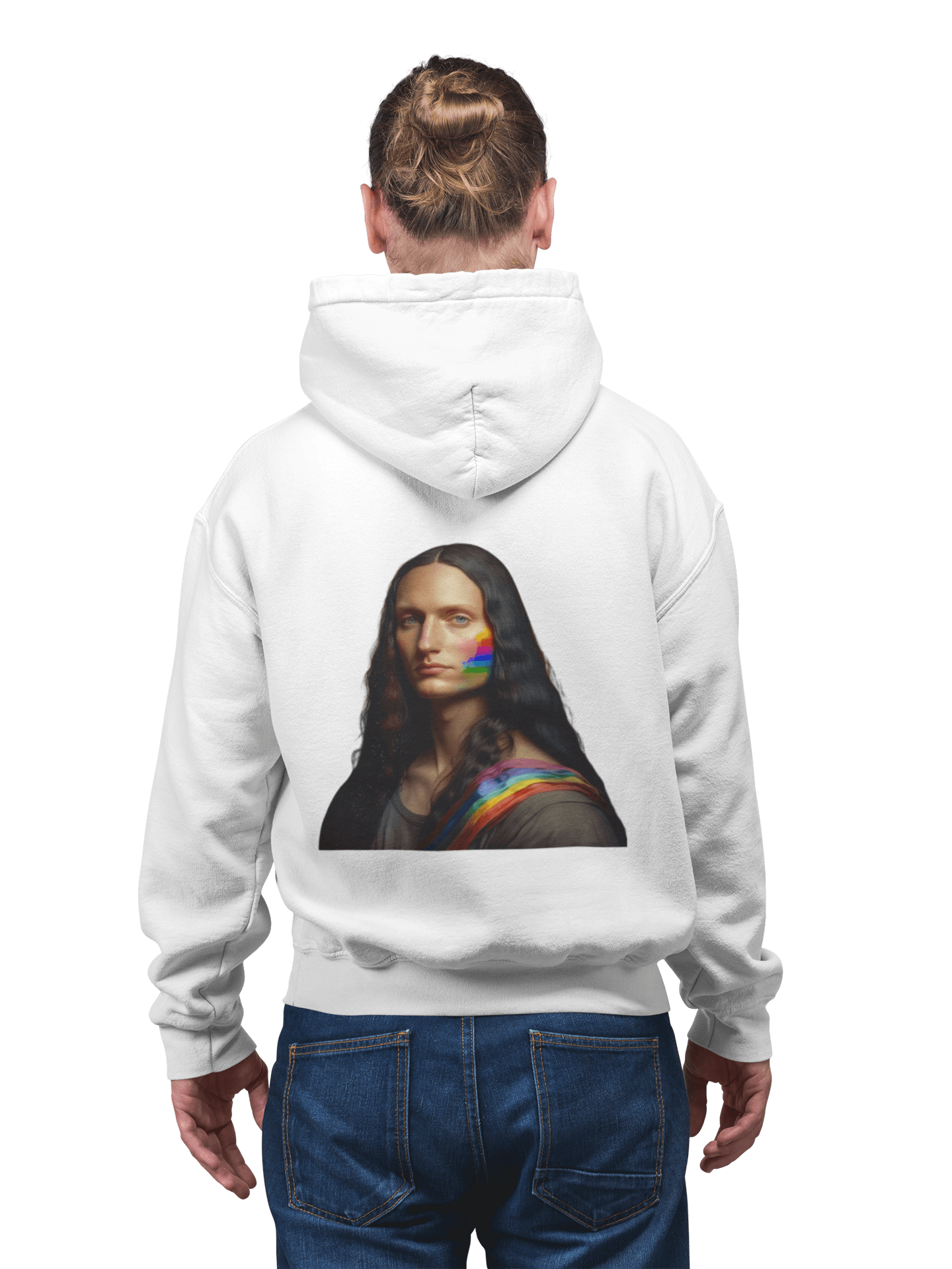 LGBTQWorldwide - ,,MONA LISA" ai, DTG, Eco-friendly, Hoodies, Men's Clothing, Recycled, Unisex, Vegan, Women's Clothing lgbtq Bekleidung Accessoires unisex Zubehör